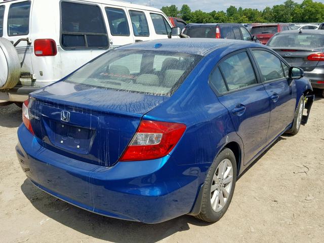 19XFB2F93CE039148 - 2012 HONDA CIVIC EXL 蓝色 照片 4