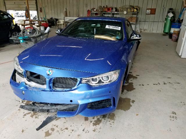 WBA3N5C53EK197449 - 2014 BMW 428 XI BLUE photo 2