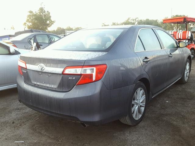 4T4BF1FK6CR216889 - 2012 TOYOTA CAMRY BASE GRAY photo 4