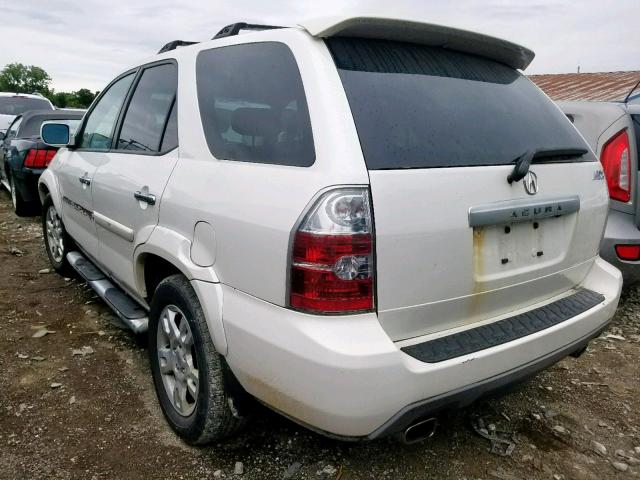 2HNYD18905H535889 - 2005 ACURA MDX TOURIN WHITE photo 3