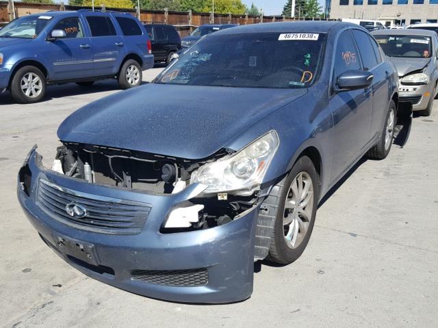 JNKCV61F59M054614 - 2009 INFINITI G37 BLUE photo 2