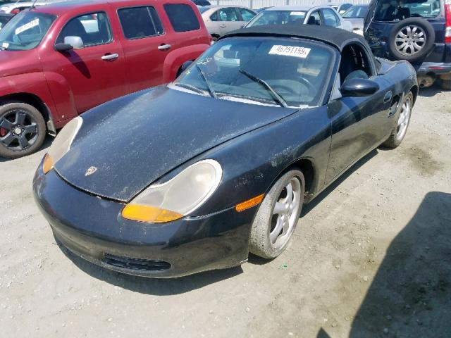 WP0CA2981WU622400 - 1998 PORSCHE BOXSTER BLACK photo 2