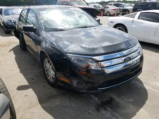 3FAHP0GA1CR260267 - 2012 FORD FUSION S BLACK photo 1