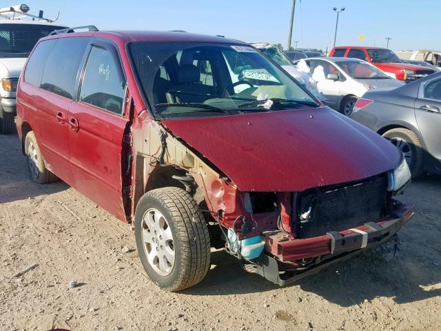 5FNRL180X4B029876 - 2004 HONDA ODYSSEY EX RED photo 1