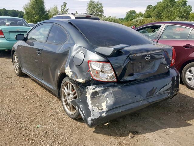 JTKDE177270202241 - 2007 TOYOTA SCION TC ნაცრისფერი ფოტო 3