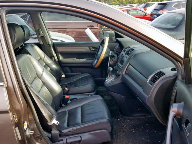 5J6RE48759L001801 - 2009 HONDA CR-V EXL BROWN photo 5