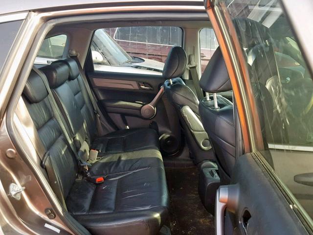 5J6RE48759L001801 - 2009 HONDA CR-V EXL BROWN photo 6