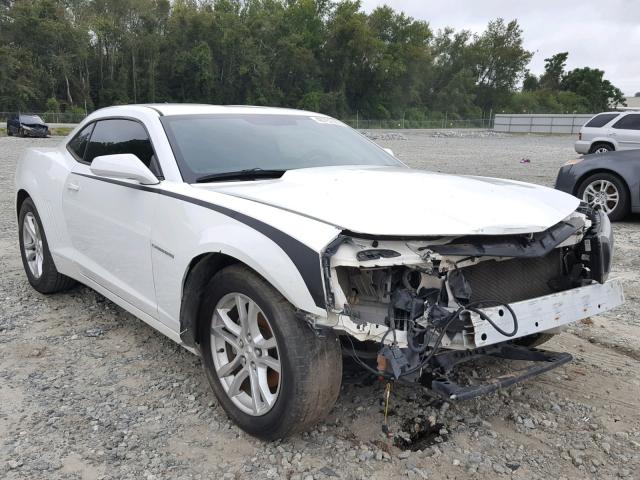 2G1FA1E34E9244210 - 2014 CHEVROLET CAMARO LS WHITE photo 1