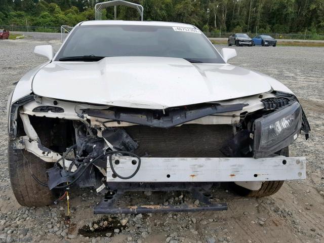 2G1FA1E34E9244210 - 2014 CHEVROLET CAMARO LS WHITE photo 9