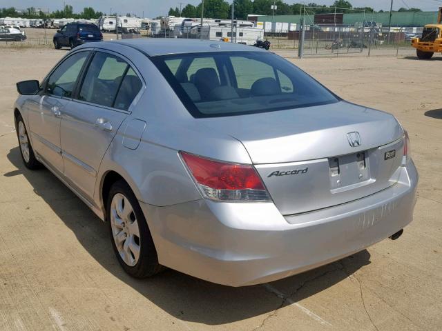 1HGCP26838A053137 - 2008 HONDA ACCORD EXL SILVER photo 3