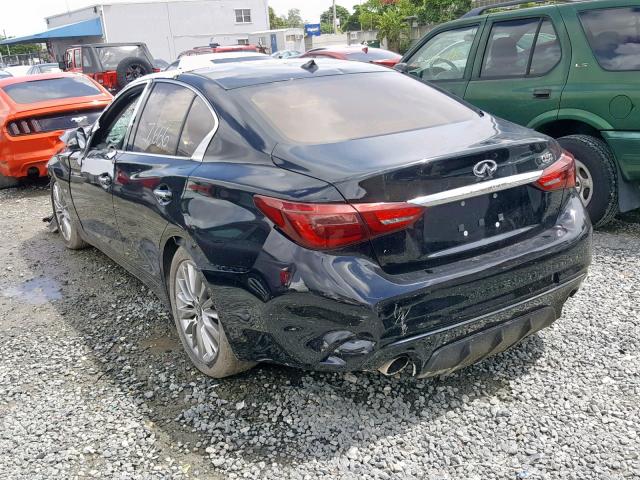 JN1EV7APXJM591026 - 2018 INFINITI Q50 LUXE BLACK photo 3