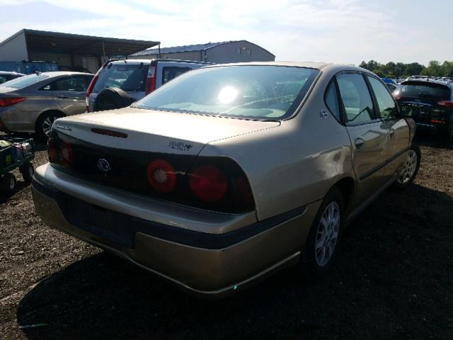 2G1WF52E849332996 - 2004 CHEVROLET IMPALA BEIGE photo 4