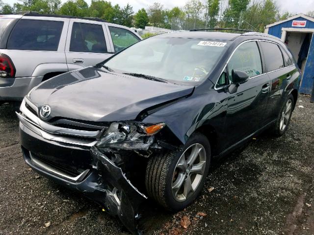 4T3ZK3BB1DU056662 - 2013 TOYOTA VENZA LE BLACK photo 2