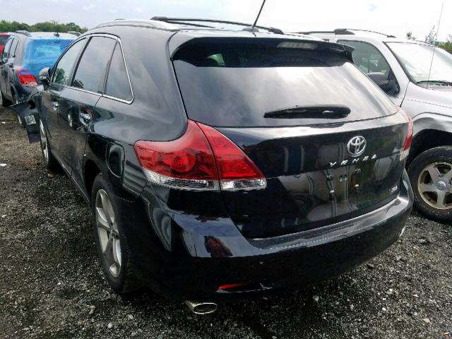 4T3ZK3BB1DU056662 - 2013 TOYOTA VENZA LE BLACK photo 3