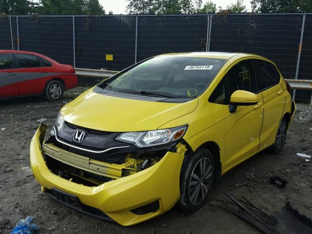 3HGGK5G83FM731014 - 2015 HONDA FIT EX YELLOW photo 2