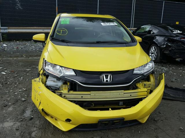 3HGGK5G83FM731014 - 2015 HONDA FIT EX YELLOW photo 9