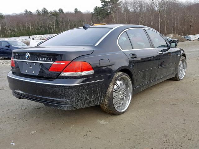 WBAHN83527DT66293 - 2007 BMW 750 BLACK photo 4