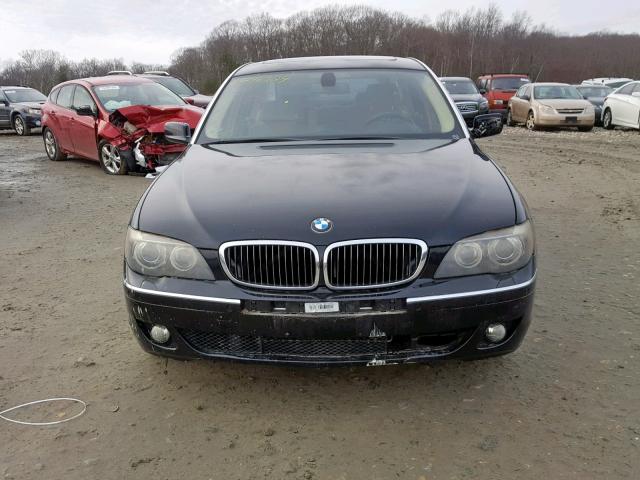 WBAHN83527DT66293 - 2007 BMW 750 BLACK photo 9