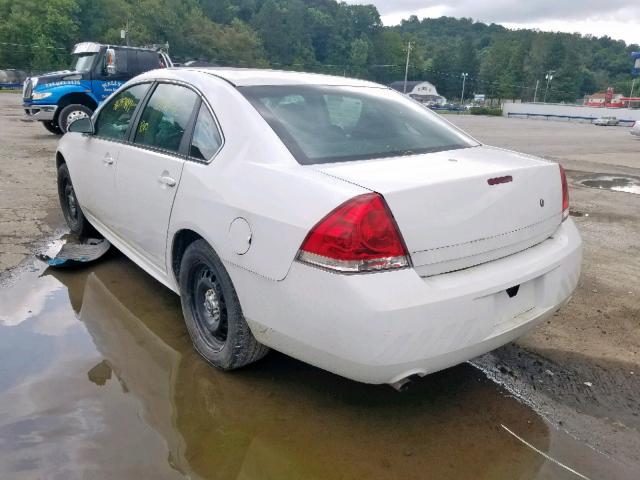 2G1WD5E38C1161261 - 2012 CHEVROLET IMPALA POL WHITE photo 3