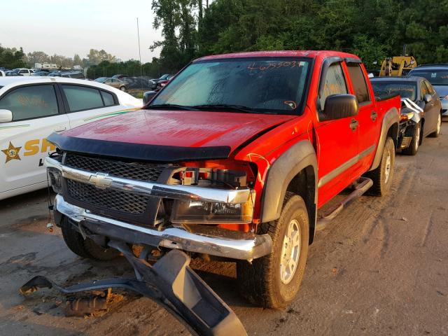 1GCDS136X68134171 - 2006 CHEVROLET COLORADO RED photo 2