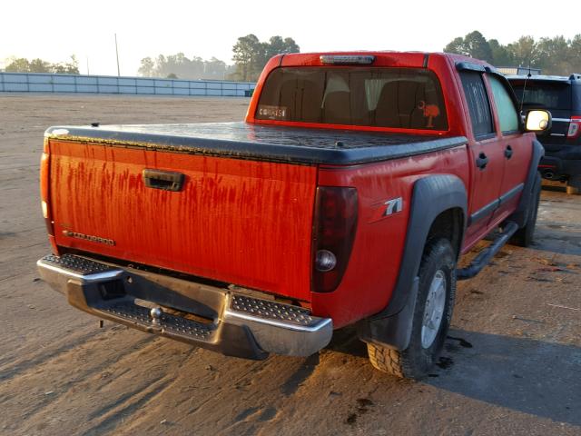 1GCDS136X68134171 - 2006 CHEVROLET COLORADO RED photo 4