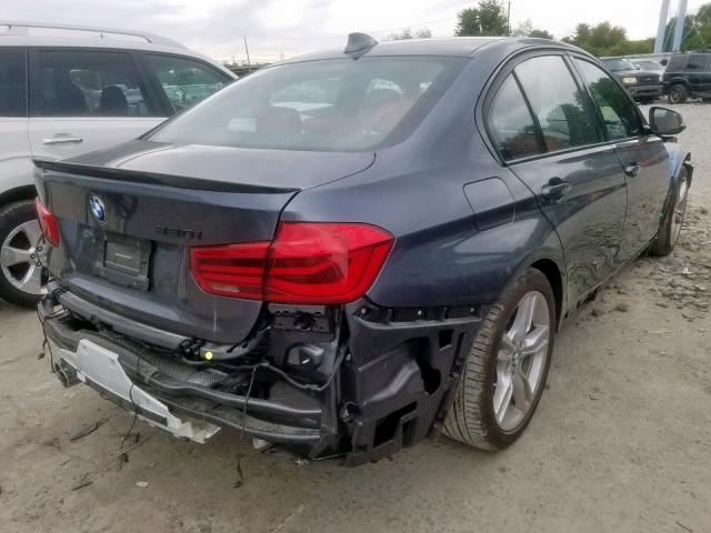 WBA8B9G3XHNT89789 - 2017 BMW 330 I GRAY photo 4