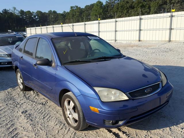 1FAFP34N15W234252 - 2005 FORD FOCUS ZX4 BLUE photo 1