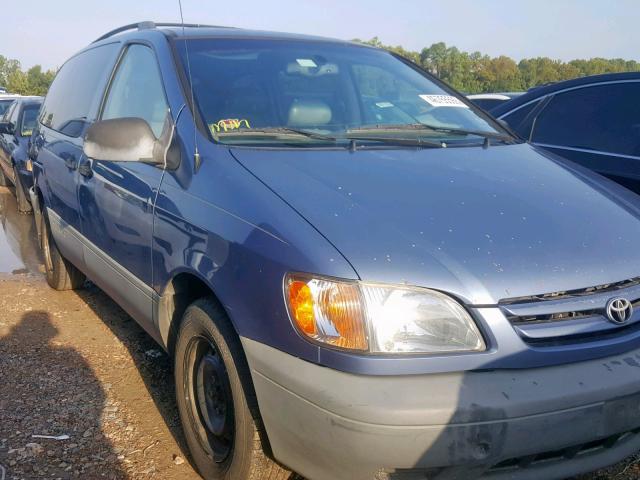 4T3ZF13C61U360923 - 2001 TOYOTA SIENNA LE BLUE photo 1