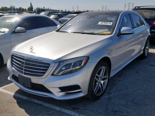 WDDUG8CB9EA021073 - 2014 MERCEDES-BENZ S 550 SILVER photo 2