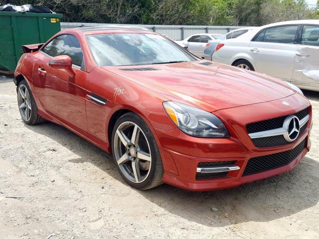 WDDPK4HA1FF107051 - 2015 MERCEDES-BENZ SLK 250 RED photo 1