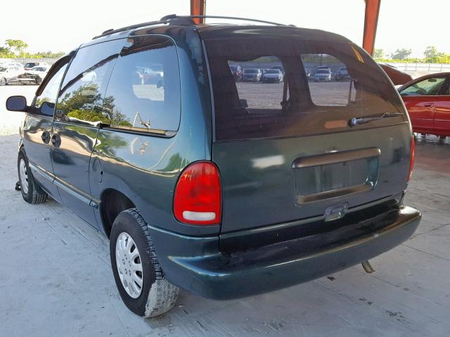 2P4FP2536VR443623 - 1997 PLYMOUTH VOYAGER GREEN photo 3
