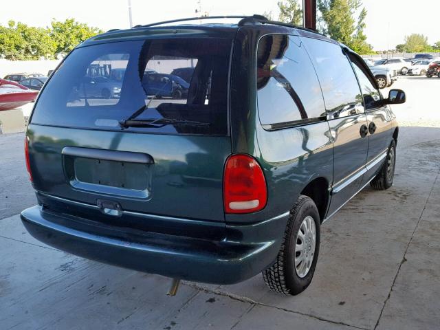 2P4FP2536VR443623 - 1997 PLYMOUTH VOYAGER GREEN photo 4