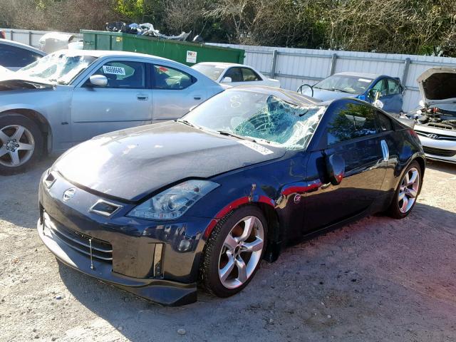 JN1BZ34D58M702948 - 2008 NISSAN 350Z COUPE BLUE photo 2