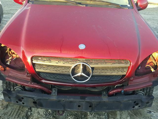 4JGAB54E5YA206708 - 2000 MERCEDES-BENZ ML 320 RED photo 7