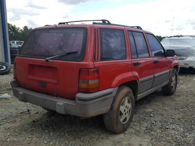 1J4GX58S1PC660662 - 1993 JEEP GRAND CHER RED photo 4