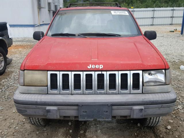 1J4GX58S1PC660662 - 1993 JEEP GRAND CHER RED photo 7