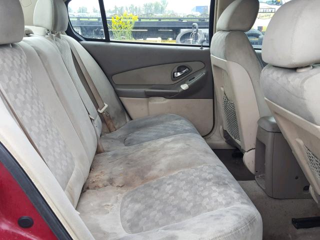 1G1ZT52874F136846 - 2004 CHEVROLET MALIBU LS წითელი ფოტო 6