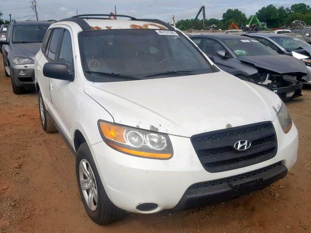 5NMSG73D89H247498 - 2009 HYUNDAI SANTA FE 4 WHITE photo 1