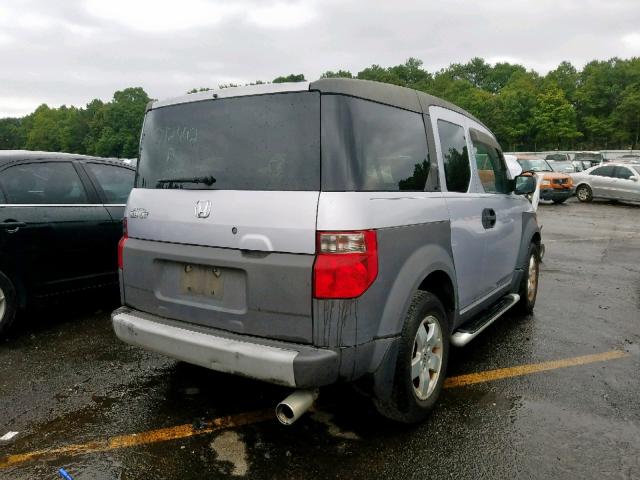 5J6YH28573L012442 - 2003 HONDA ELEMENT EX GRAY photo 4