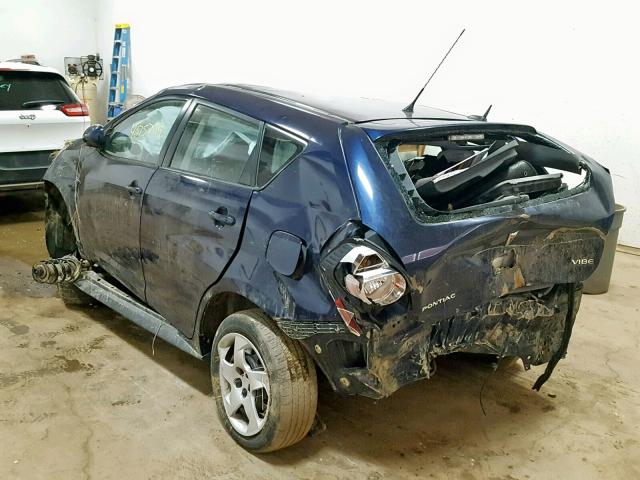 5Y2SP6E85AZ409940 - 2010 PONTIAC VIBE BLUE photo 3