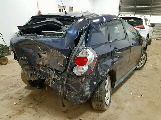 5Y2SP6E85AZ409940 - 2010 PONTIAC VIBE BLUE photo 4