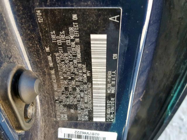 5TDZA23C85S267462 - 2005 TOYOTA SIENNA CE BLUE photo 10