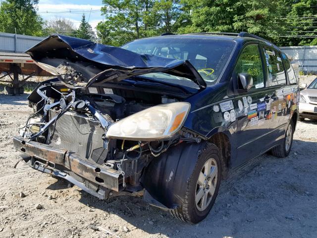 5TDZA23C85S267462 - 2005 TOYOTA SIENNA CE BLUE photo 2