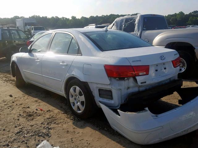 5NPET4AC3AH583696 - 2010 HYUNDAI SONATA GLS WHITE photo 3