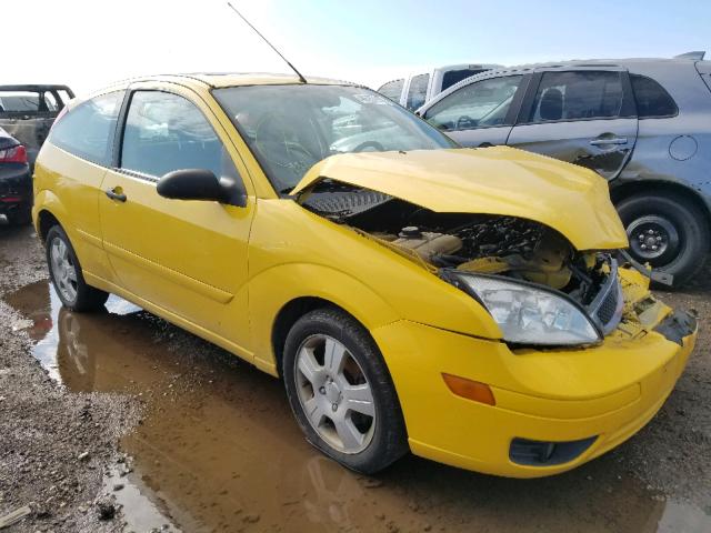 1FAFP31N97W119390 - 2007 FORD FOCUS ZX3 YELLOW photo 1