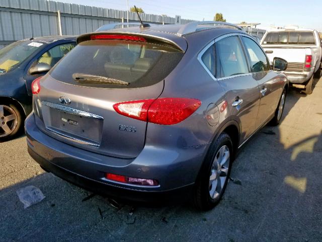 JNKAJ09F88M357860 - 2008 INFINITI EX35 BASE SILVER photo 4