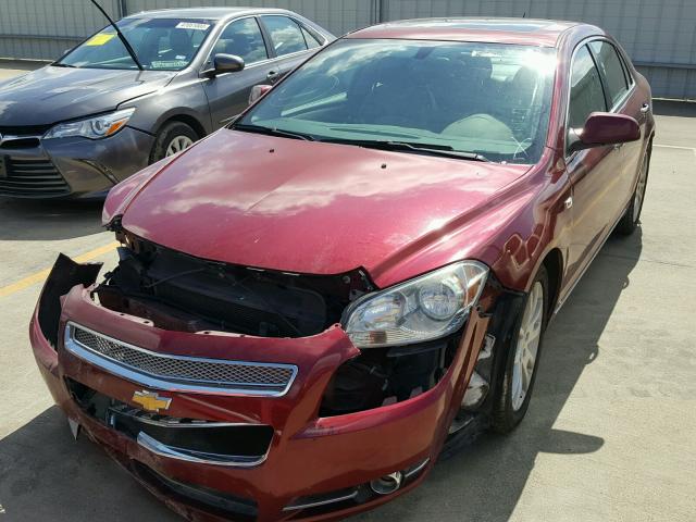 1G1ZK57768F206118 - 2008 CHEVROLET MALIBU LTZ მუქწითელი ფოტო 2