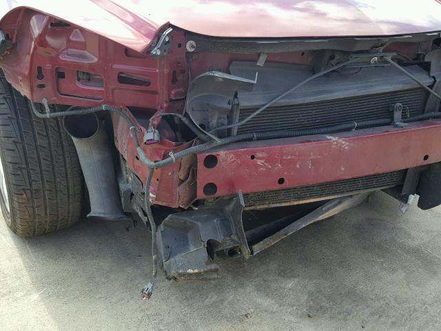 1G1ZK57768F206118 - 2008 CHEVROLET MALIBU LTZ მუქწითელი ფოტო 9