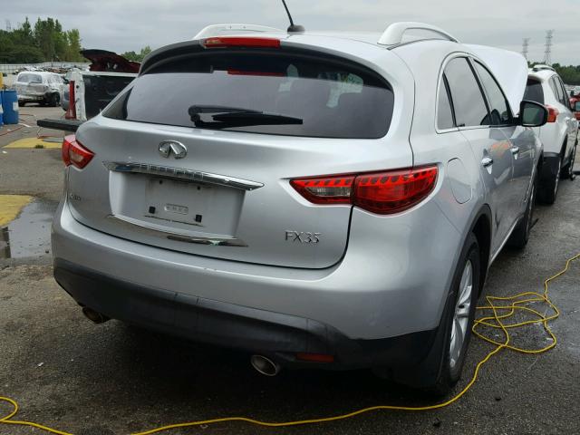 JN8AS1MW1AM850737 - 2010 INFINITI FX35 SILVER photo 4