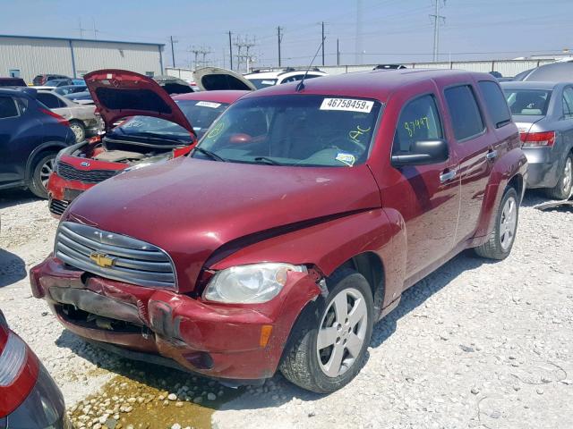 3GNDA13D07S516226 - 2007 CHEVROLET HHR LS MAROON photo 2